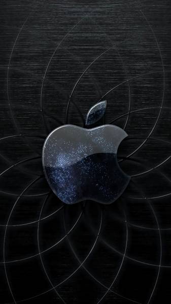 1080x1920 Black Apple logo Wallpapers