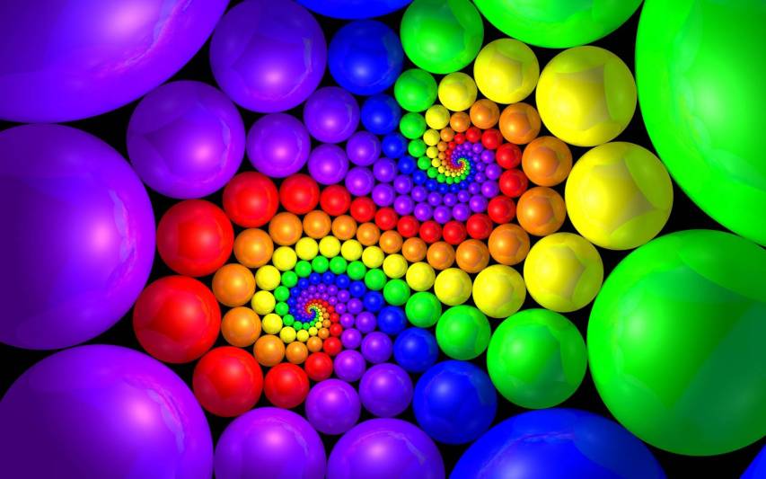 Spiral, 3d Colorful Rainbow Wallpaper