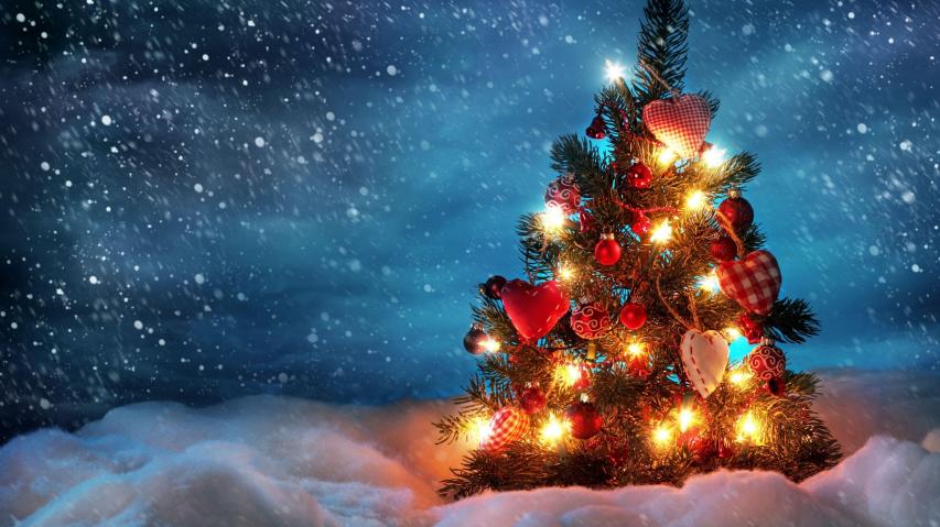 4K Christmas Lights HD Desktop Wallpaper 47588 - Baltana