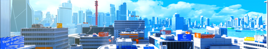 Anime City 5760 x 1080 hd Wallpapers