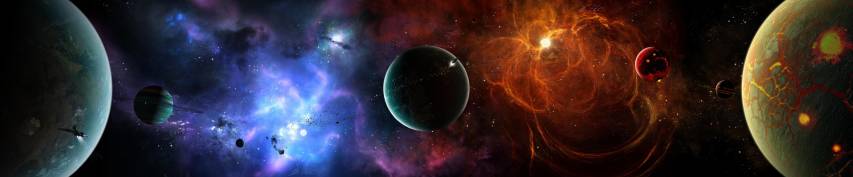 Space, Planets, hd 5760 x 1080 Wallpapers