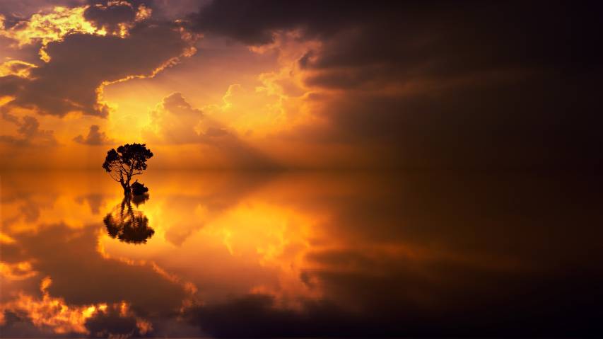 Sunset and Clouds image 5k Wallpapers