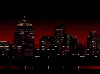 8 Bit Night Anime City Wallpapers and Background Pictures