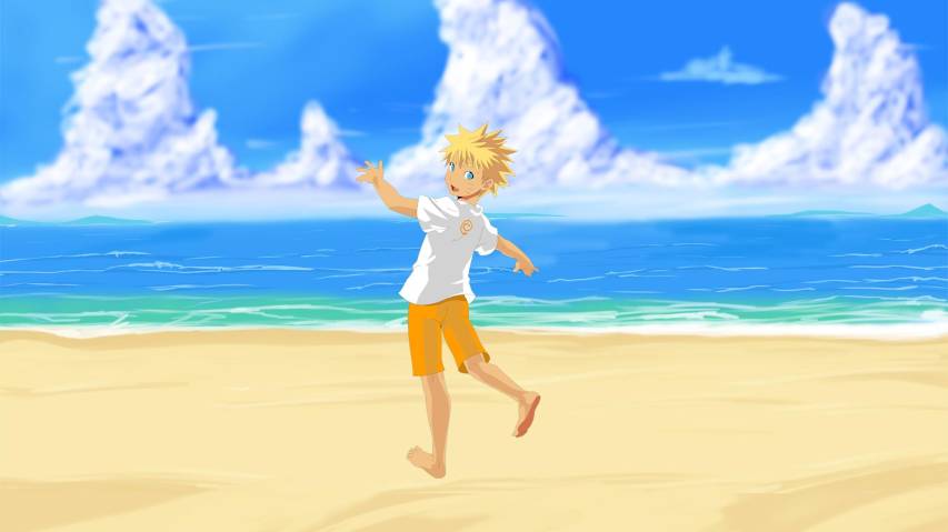 Cute Anime Beach hd 1080p Wallpapers Picture