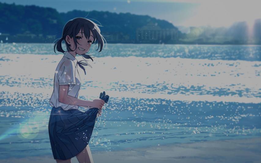 Anime Beach Wallpapers Pic high resulation