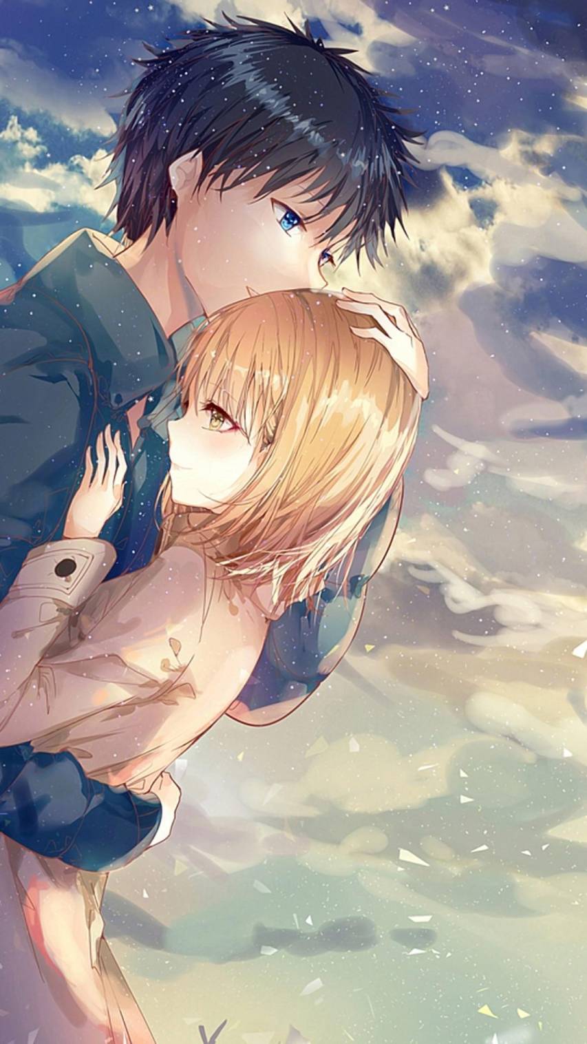 Anime love Art iPhone hd Backgrounds