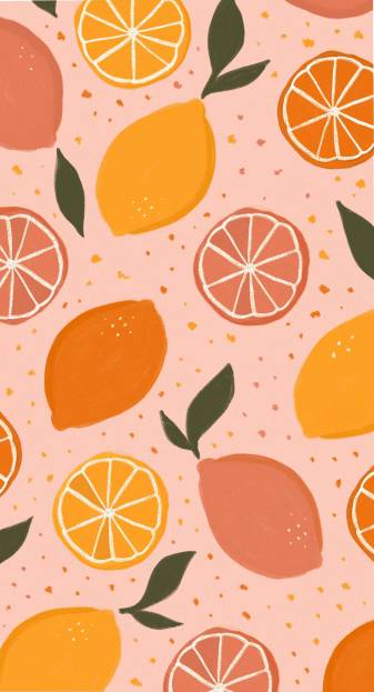 Cute Fruit Aesthetic 4k Android Background