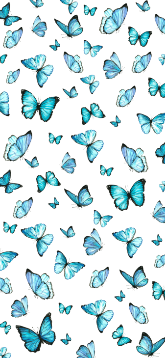 Cute Butterfly Blue Aesthetic iPhone Wallpapers