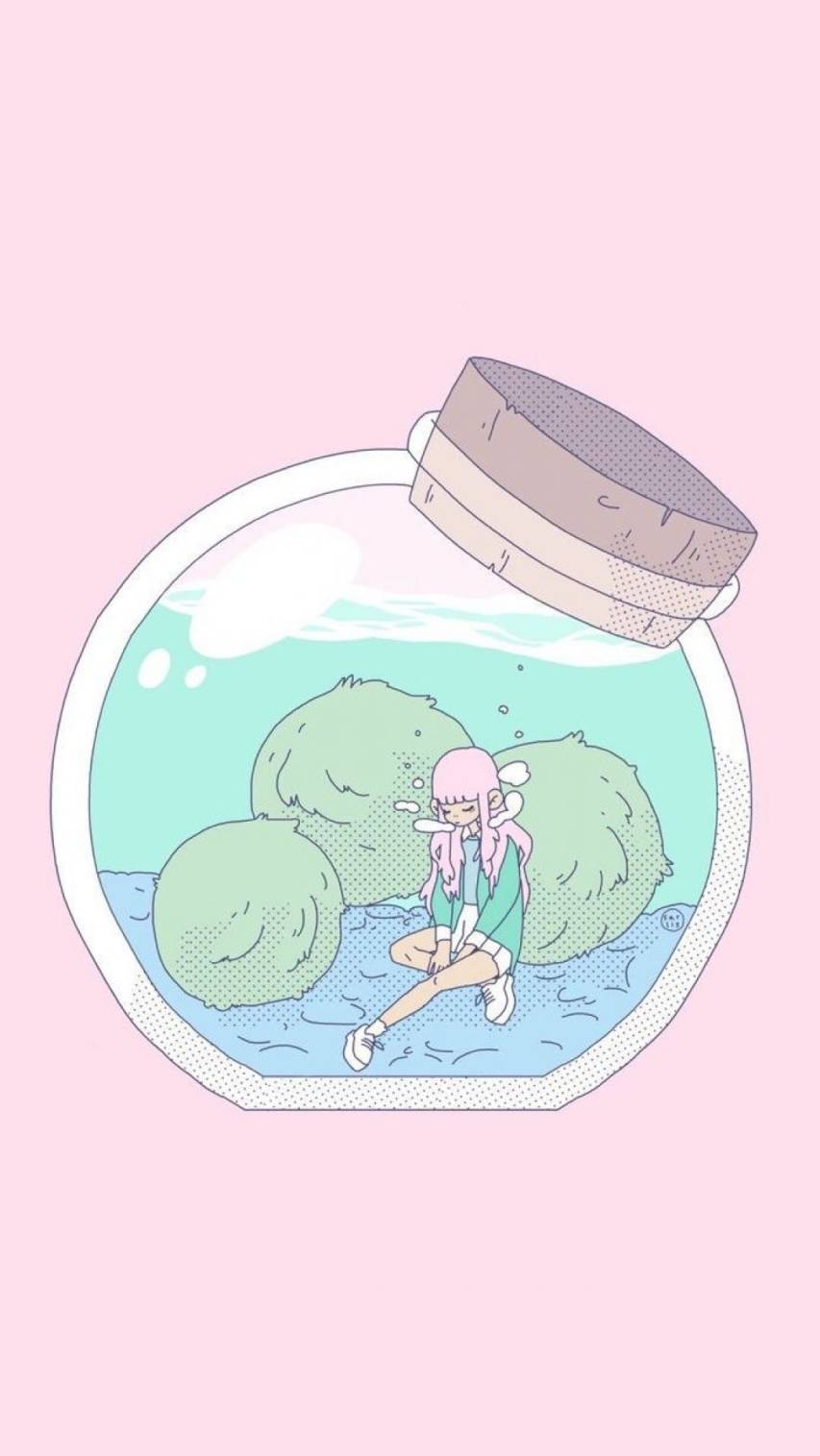 Cute Anime Aesthetic Pastel iPhone Wallpaper images