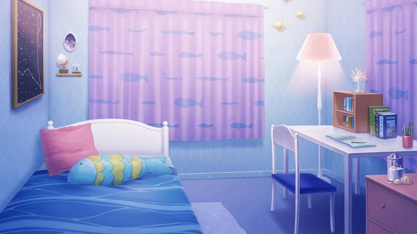Bedroom Anime Art HD desktop wallpaper : Widescreen : High ... | Anime  house, Living room background, Anime room