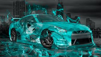 Neon Nissan Gtr Anime Car Wallpapers