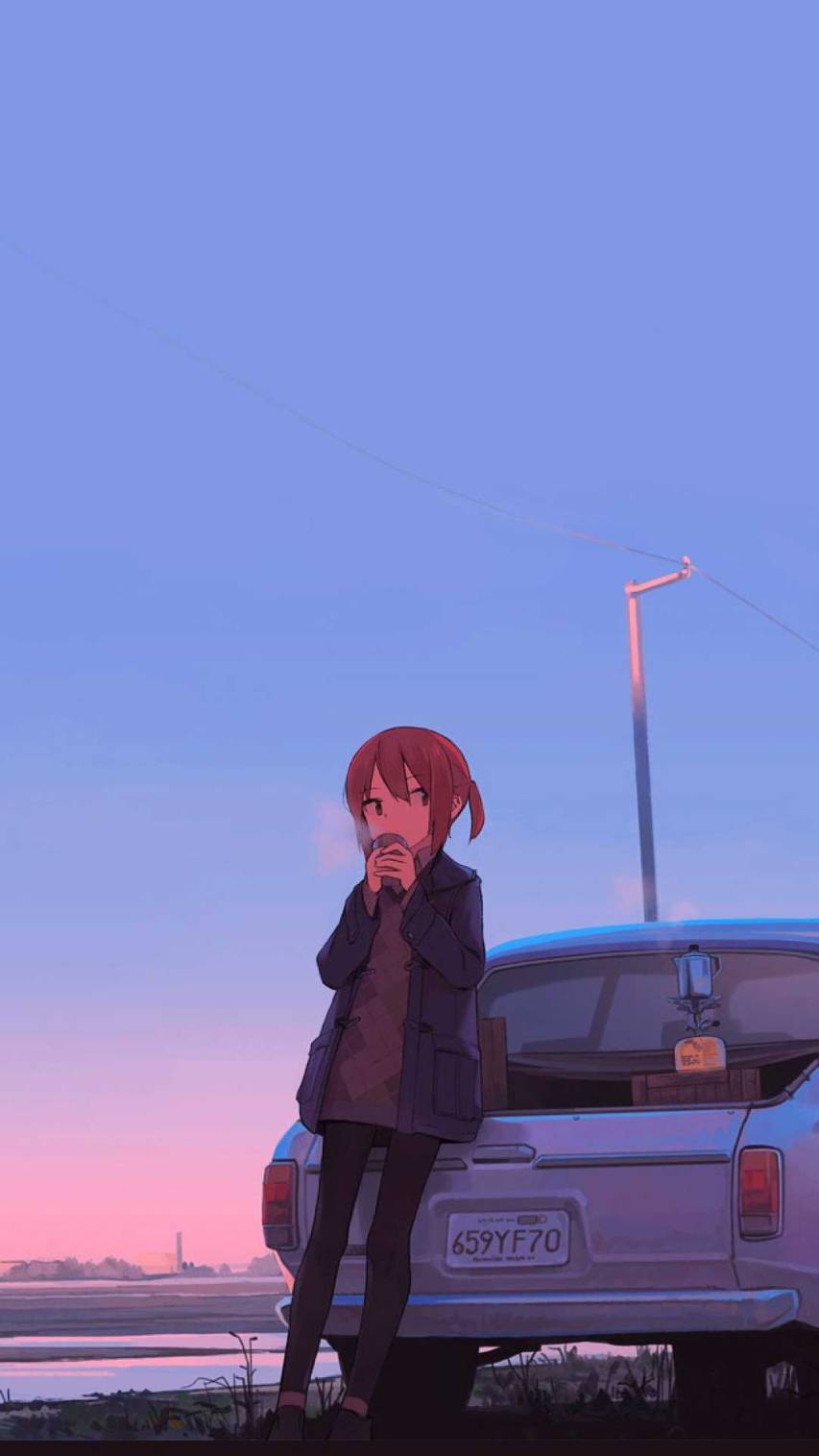 Girl, Anime Car image Backgrounds