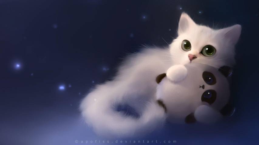 Anime Cat Wallpapers and Backgrounds image Free Download
