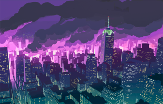 Neon Anime City Picture hd Night