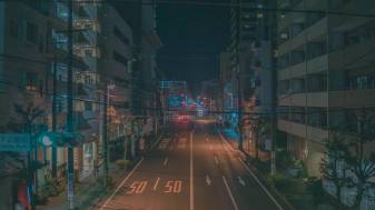 Japan Anime City Background Night hd