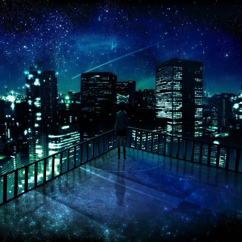 Anime City Lights Chill Anime City Aesthetic HD wallpaper  Pxfuel