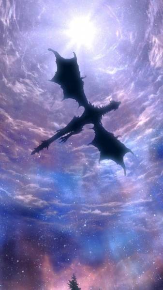 Anime fly Dragon iPhone hd image Wallpapers