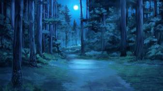 Best Anime Dark Forest Background