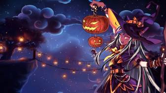 Amazing Anime Halloween Background