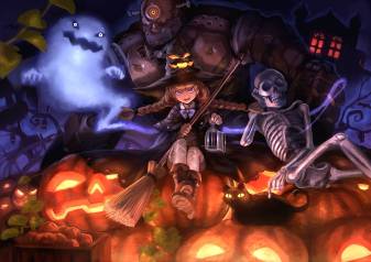 Scary, Anime, Halloween, Horror, Pumpkin, image, Pictures