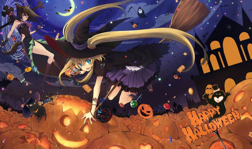 Anime Girl Halloween 4k hd Wallpaper