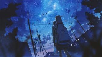 Anime Night Sky Official Romantic and Mysterious