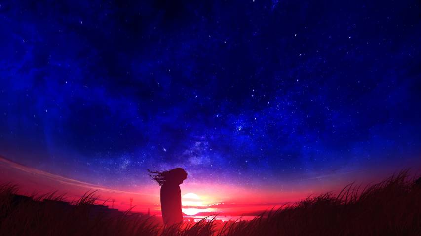 Anime Night Sky Wallpapers for Fans