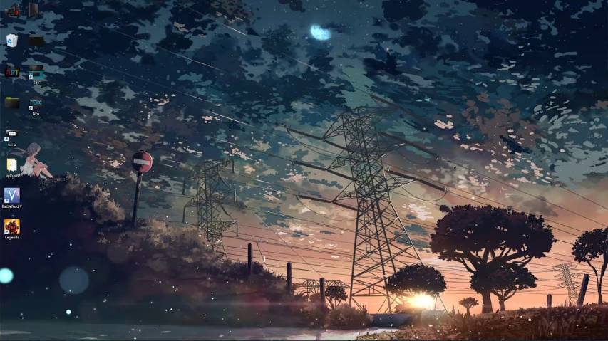 Anime Night Sky wallpaper Mysterious and Action-packed Moments