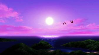 Purple Aesthetic Anime Sunset 1080p Pictures