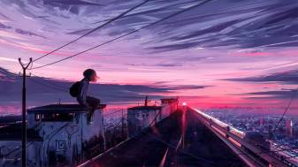 Best Anime Sunset 4k Wallpapers and Background