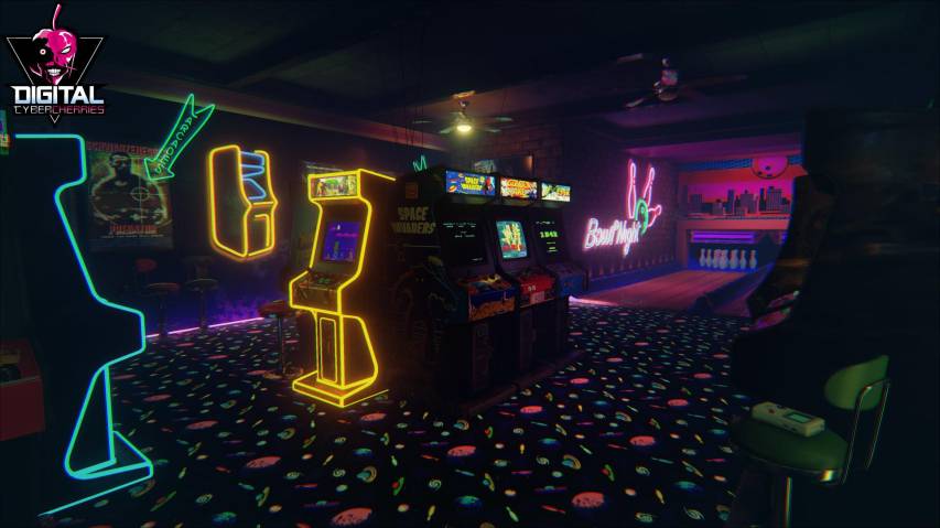 Retro Arcade Neon image Wallpapers