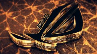 Golden Asus rog Gamers Background Pictures