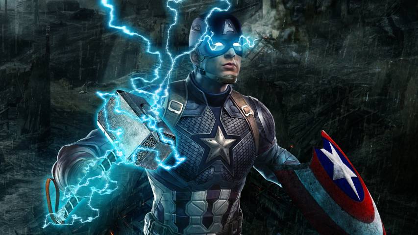 Cool 4k Avengers endgame Backgrounds, Captain America
