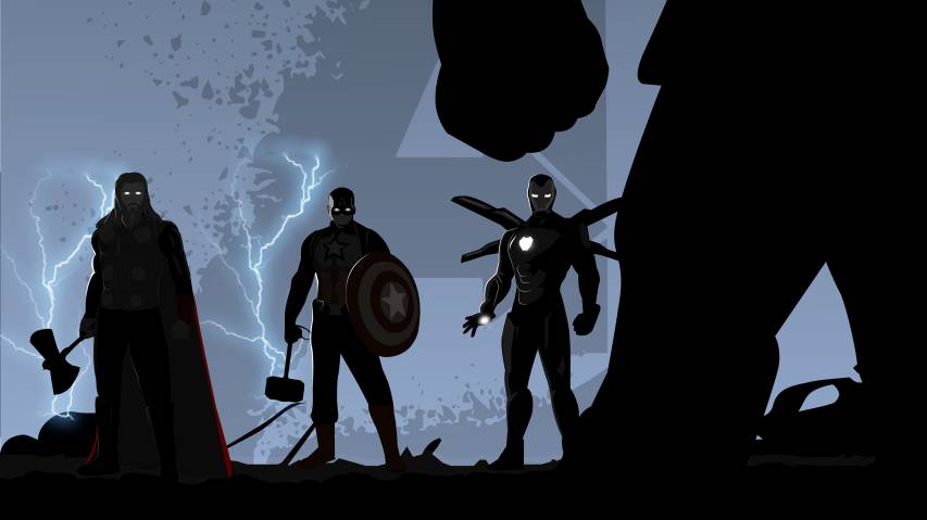 Minimalism Avengers endgame Backgrounds