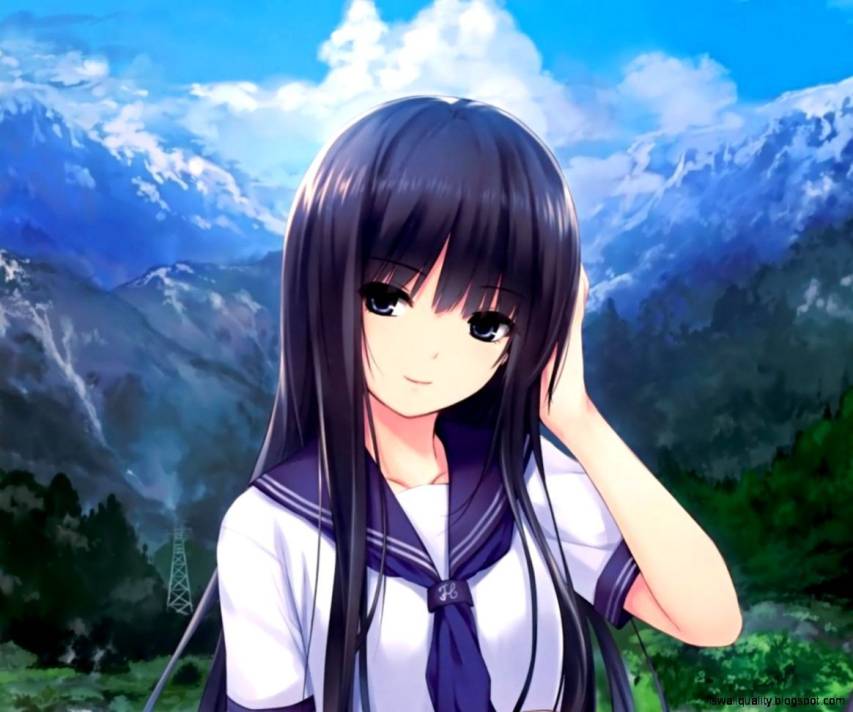 Beautiful Anime Girl hd Desktop Wallpaper
