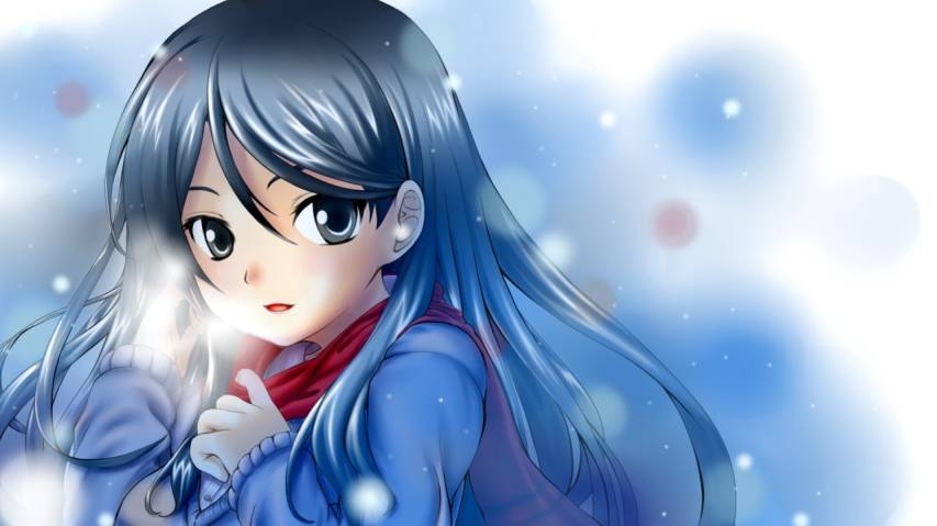 Beautiful, Love, Anime Girl Free Wallpaper