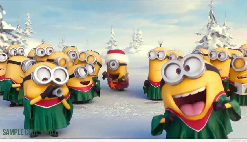 Cute Minions Christmas free Wallpapers