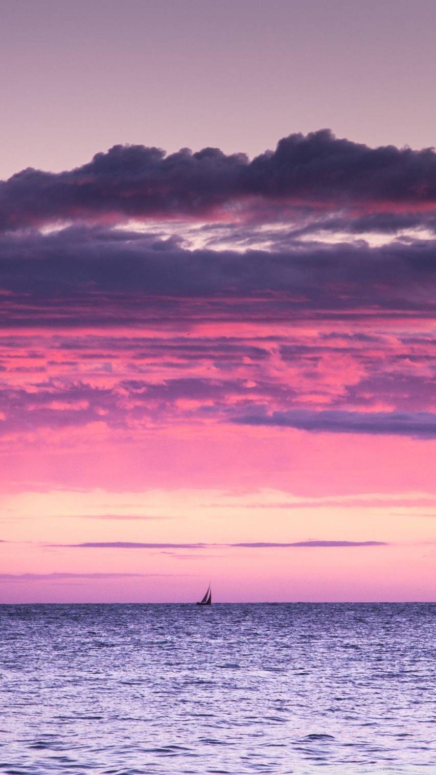 Pink Aesthetic Sunset free iPhone Wallpapers