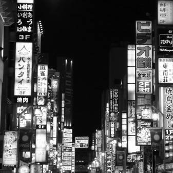 Black and White Aesthetic Anime City Backgrounds for Tablet