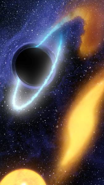 Awesome Black hole image Backgrounds for iPhone