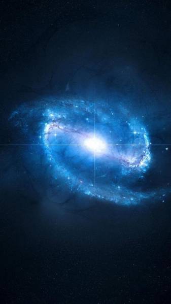 Nebula, Blue Galaxy iPhone Backgrounds image