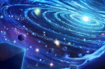 Solar System and Blue Galaxy hd Wallpapers