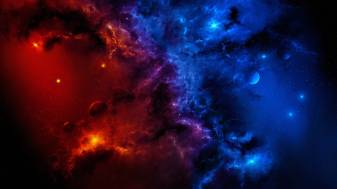Red and Blue Space Backgrounds