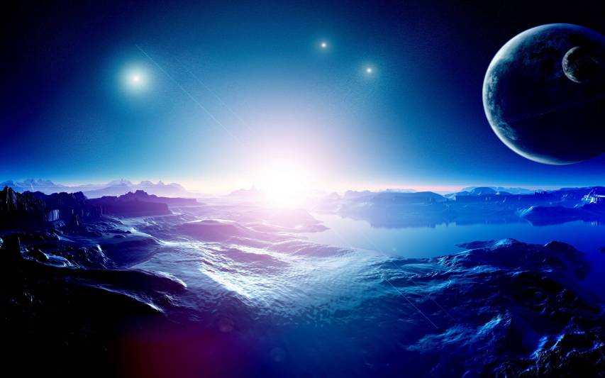 Super Blue Space Wallpapers & Images Collection