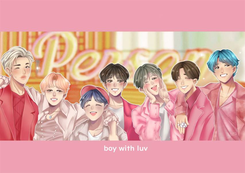 Anime, Pink Aesthetic Bts Laptop Wallpapers
