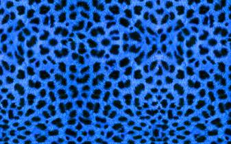 Beautiful Blue Cheetah or Leopard Print Wallpaper