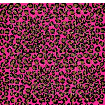 Cheetah Print Pink Glitter Wallpaper