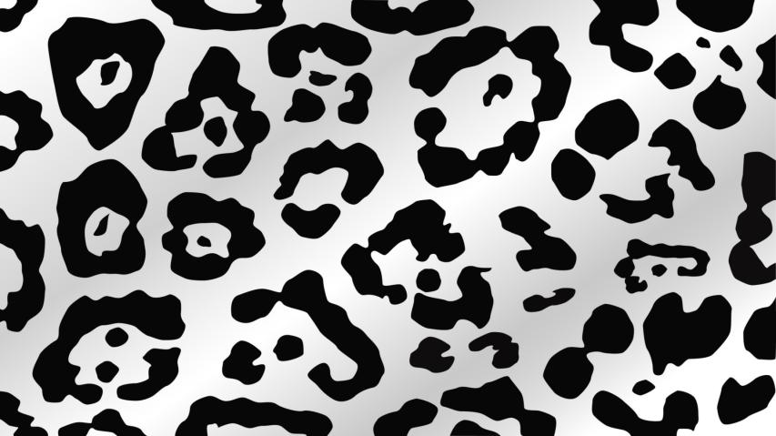 Cheetah Print Wallpaper Black and White