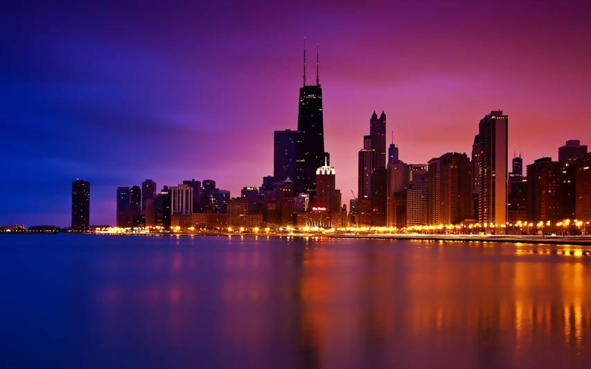 Purple Aesthetic Chicago Wallpaper Pictures