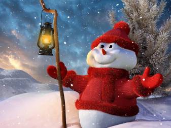 Snowman, Cute Christmas Aesthetic Background Pictures